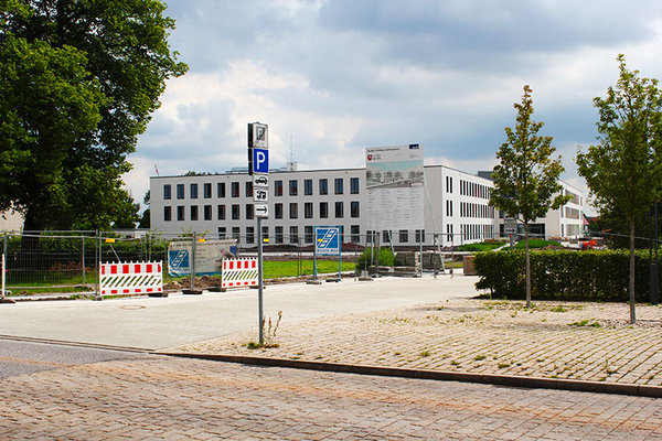 Verwaltungsgebäude des Landkreises Börde im Bau Verwaltungsgebäude des Landkreises Börde im Bau